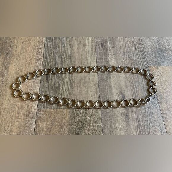 Unbranded women’s size large metal chain fashion belt adjustable length w clasp - Picture 1 of 9